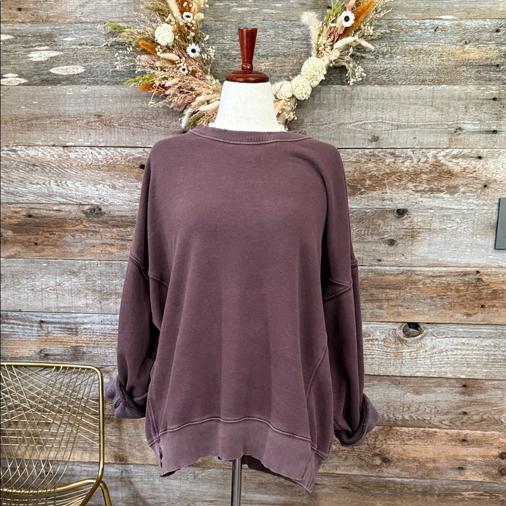 Purple Oversized Sweatshirt